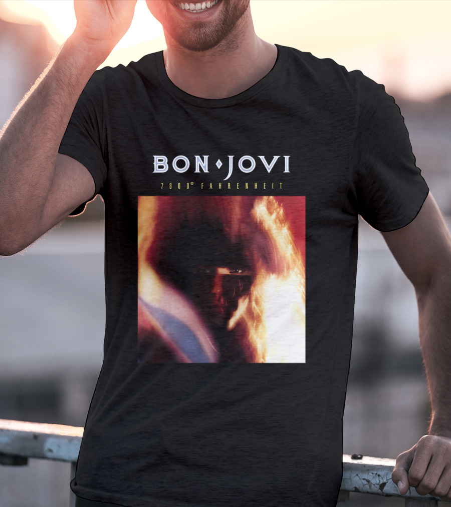 Bon Jovi 7800 Degrees Fahrenheit Album T-Shirt