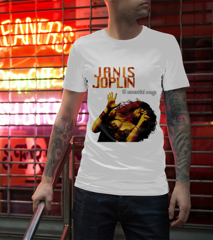 Janis Joplin 18 Essential Songs T-Shirt