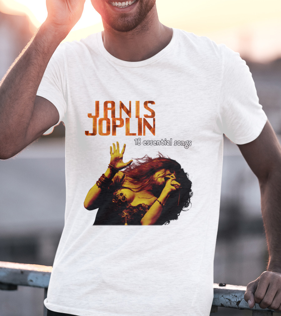 Janis Joplin 18 Essential Songs T-Shirt