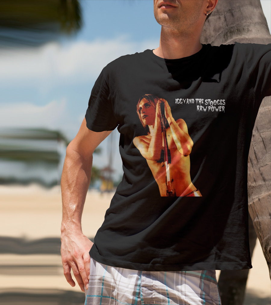 Iggy And The Stooges Raw Power Performance Image T-Shirt