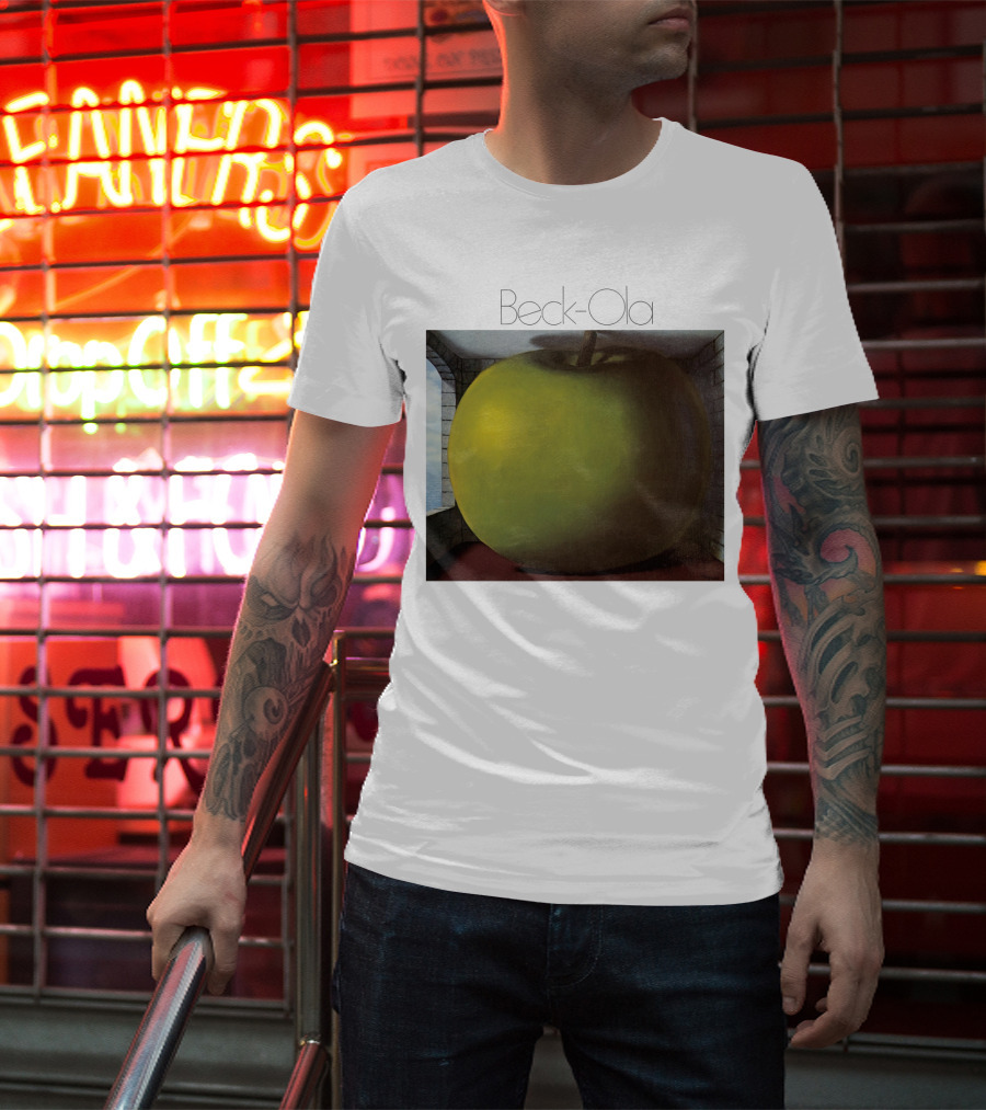 TJB 01 Beck Ola Album Cover Large Green Apple T-Shirt