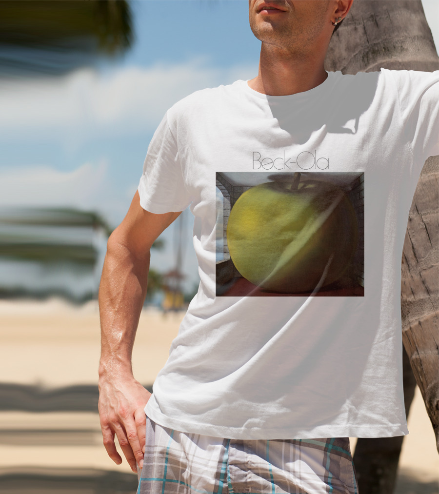 TJB 01 Beck Ola Album Cover Large Green Apple T-Shirt