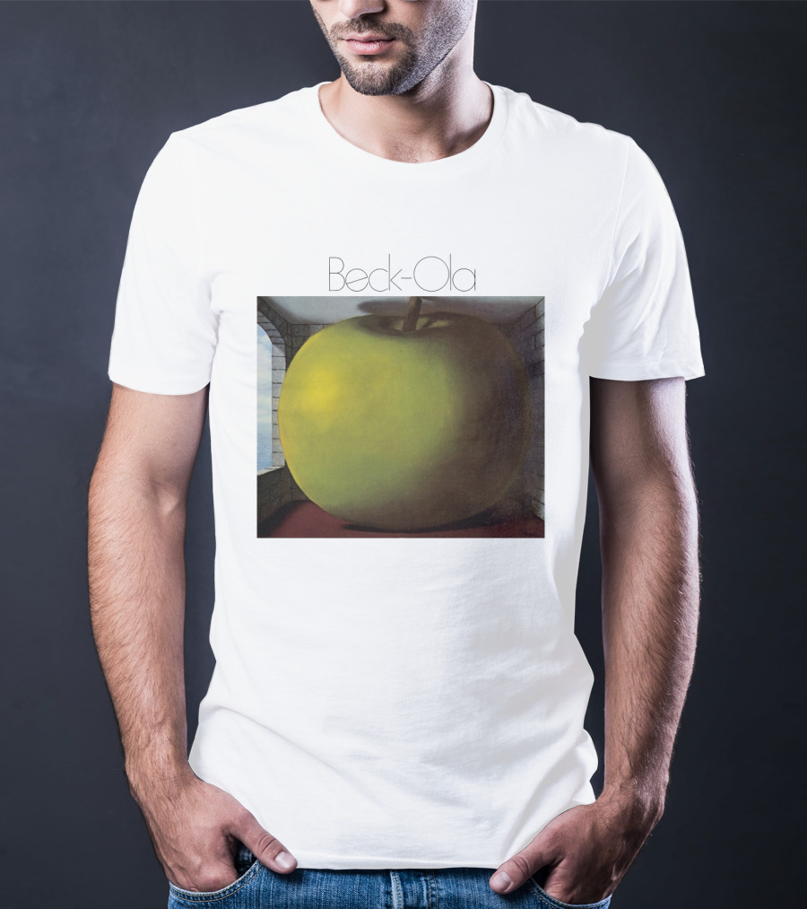 TJB 01 Beck Ola Album Cover Large Green Apple T-Shirt