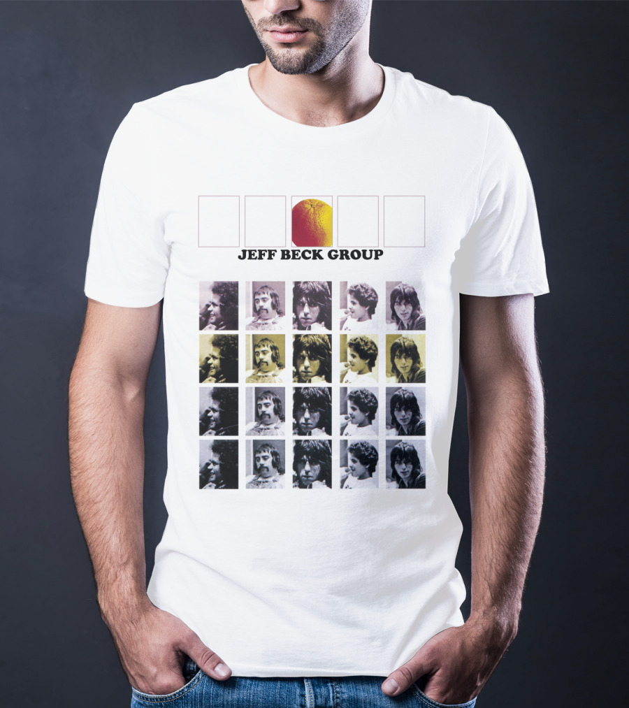 TJB 10 The Jeff Beck Group Retro Collage Portraits T-Shirt