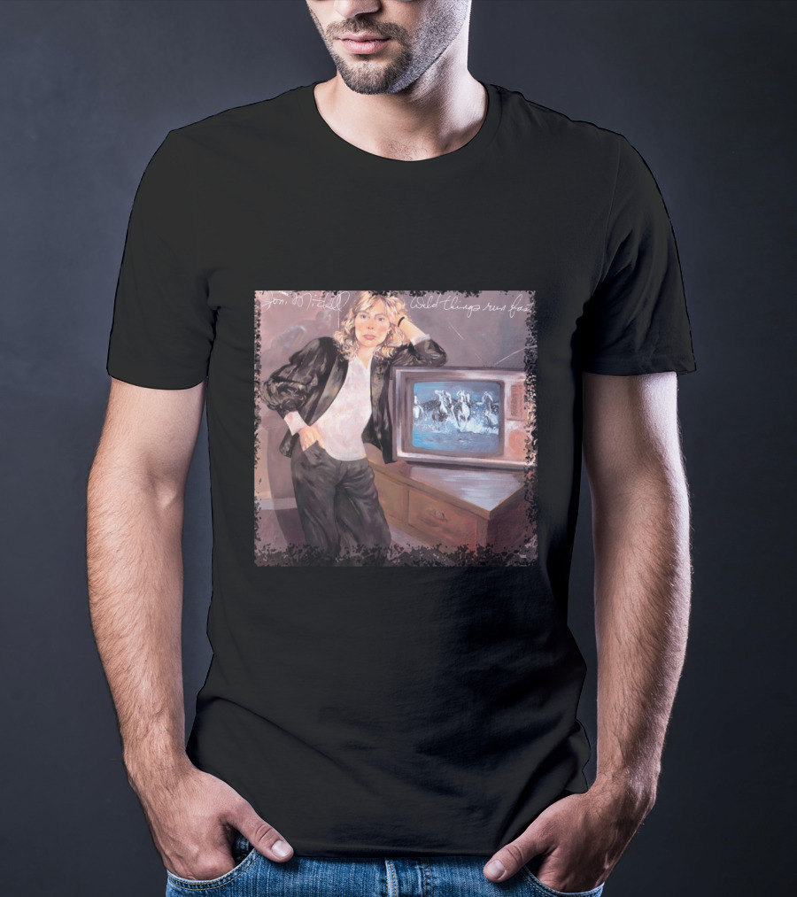 Joni Mitchell Wild Things Run Fast Album Cover T-Shirt