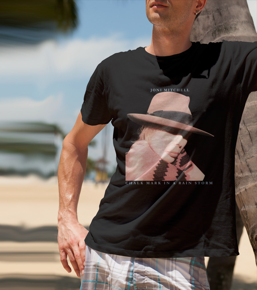 Joni Mitchell Chalk Mark In A Rain Storm Hat T-Shirt