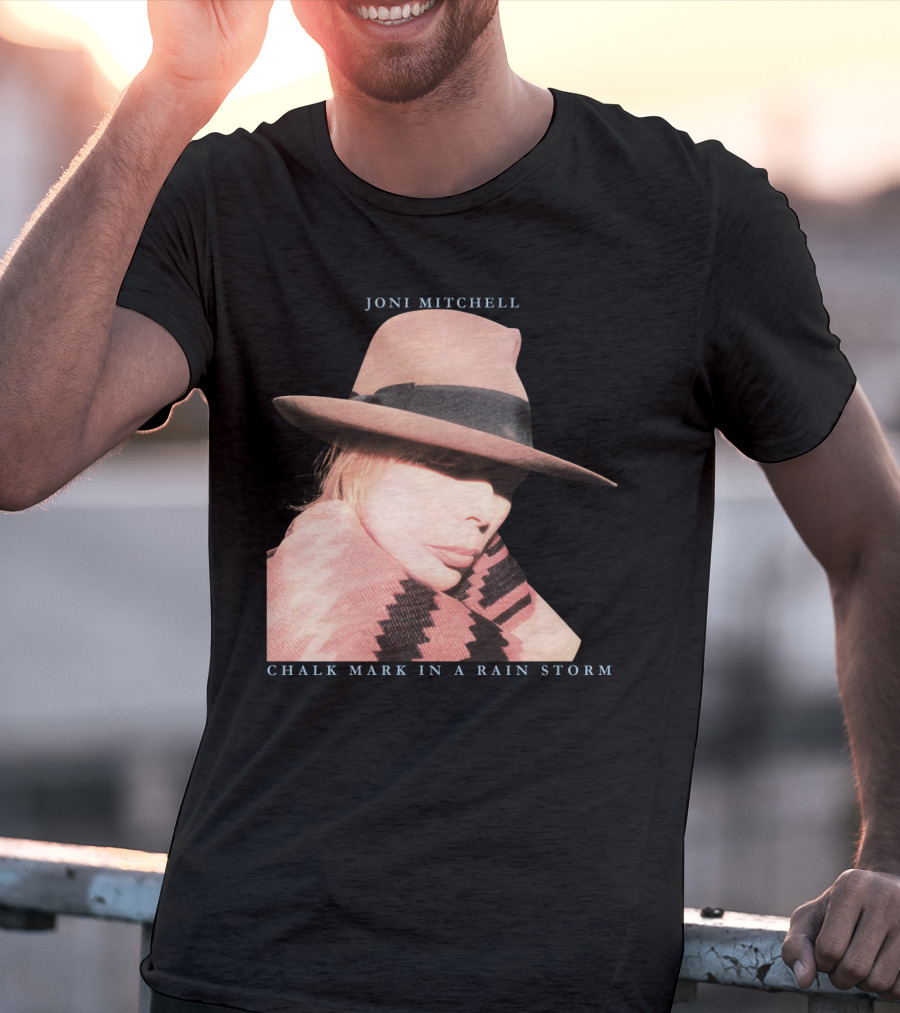 Joni Mitchell Chalk Mark In A Rain Storm Hat T-Shirt