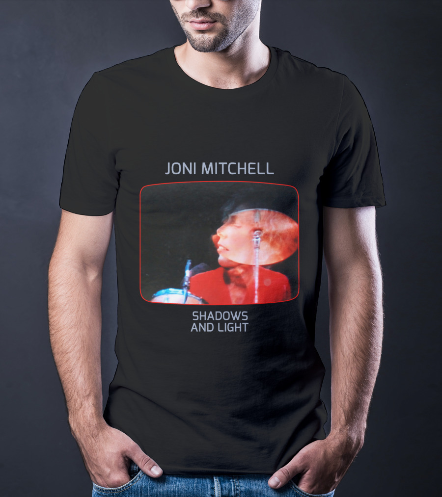 Joni Mitchell Shadows And Light Performance Album Cover Retro Music Art T-Shirt