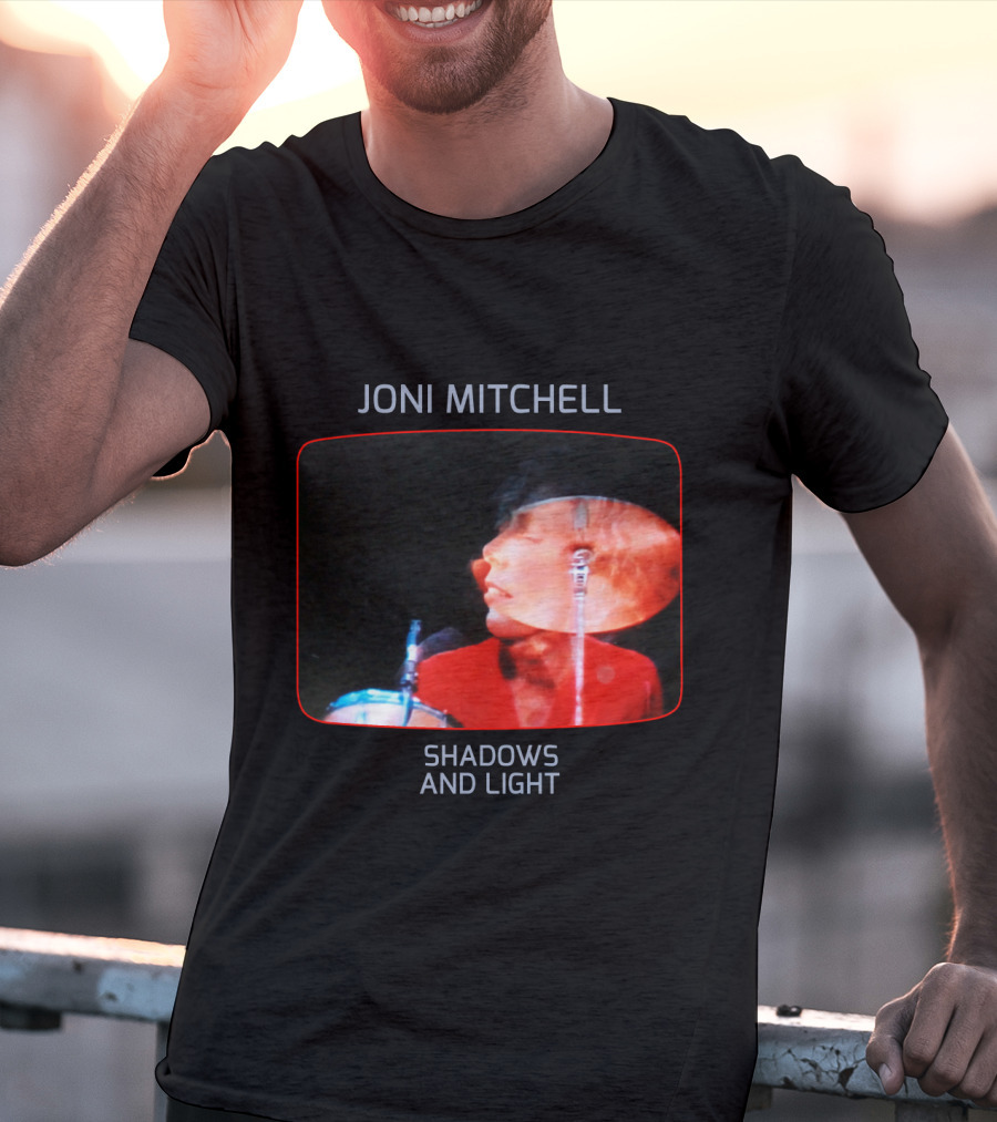 Joni Mitchell Shadows And Light Performance Album Cover Retro Music Art T-Shirt
