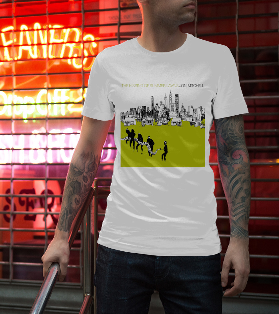 Joni Mitchell The Hissing Of Summer Lawns Cityscape Lawns T-Shirt