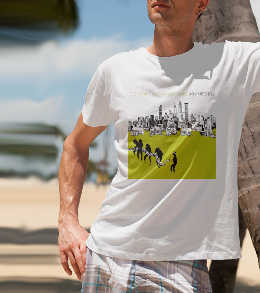 Joni Mitchell The Hissing Of Summer Lawns Cityscape Lawns T-Shirt