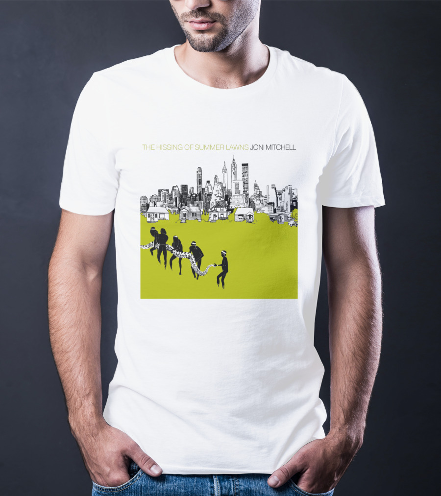 Joni Mitchell The Hissing Of Summer Lawns Cityscape Lawns T-Shirt