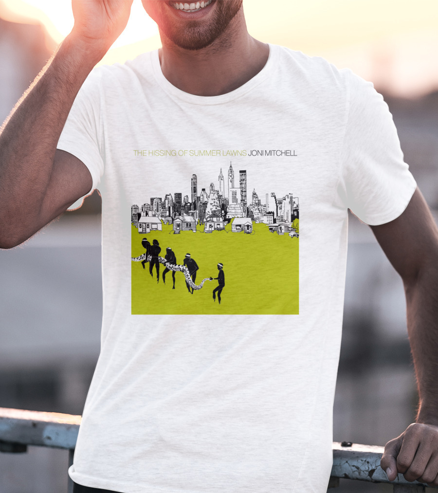 Joni Mitchell The Hissing Of Summer Lawns Cityscape Lawns T-Shirt