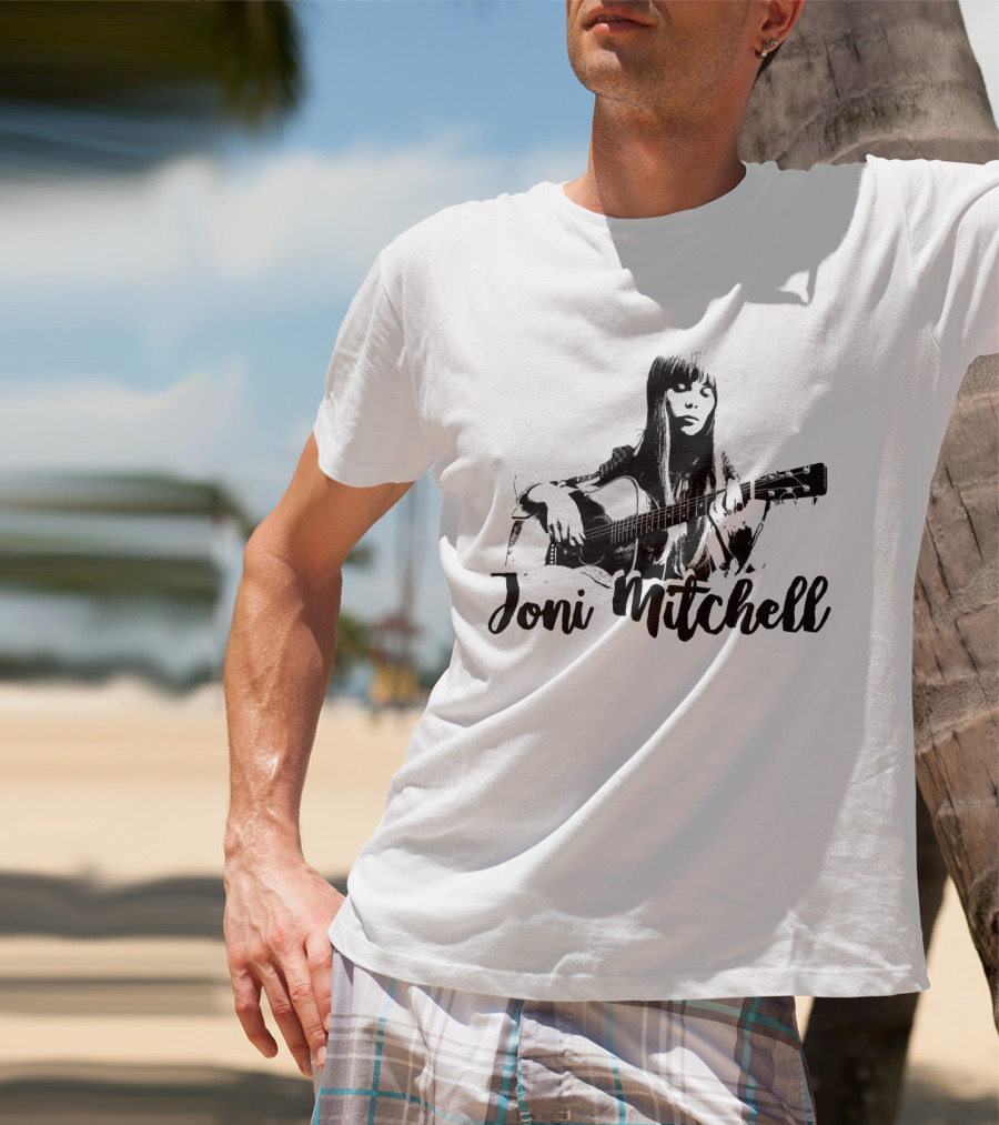 Joni Mitchell Guitar T-Shirt