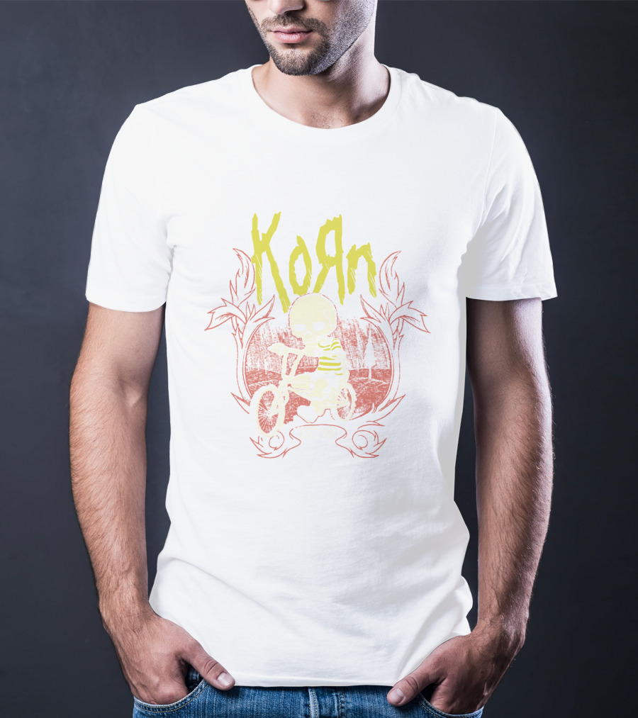 KORN Est 1993 Skull On Bike T-Shirt