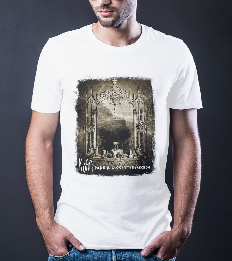 KORN Take A Look In The Mirror Gothic Arch Reflection T-Shirt