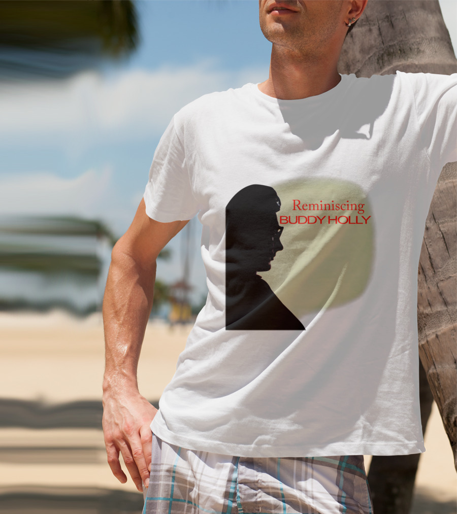 Reminiscing Buddy Holly Iconic Silhouette T-Shirt
