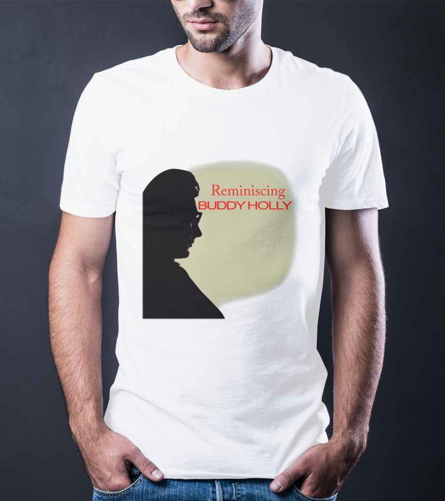 Reminiscing Buddy Holly Iconic Silhouette T-Shirt