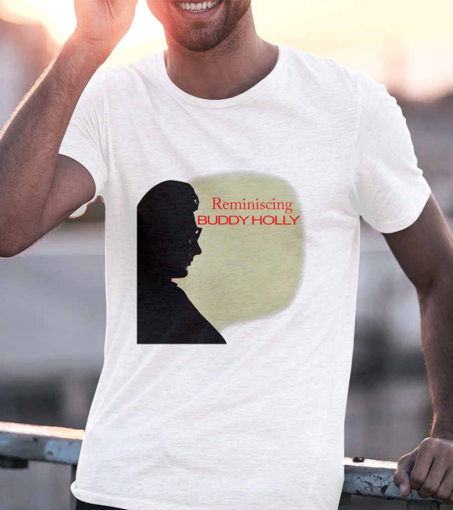 Reminiscing Buddy Holly Iconic Silhouette T-Shirt