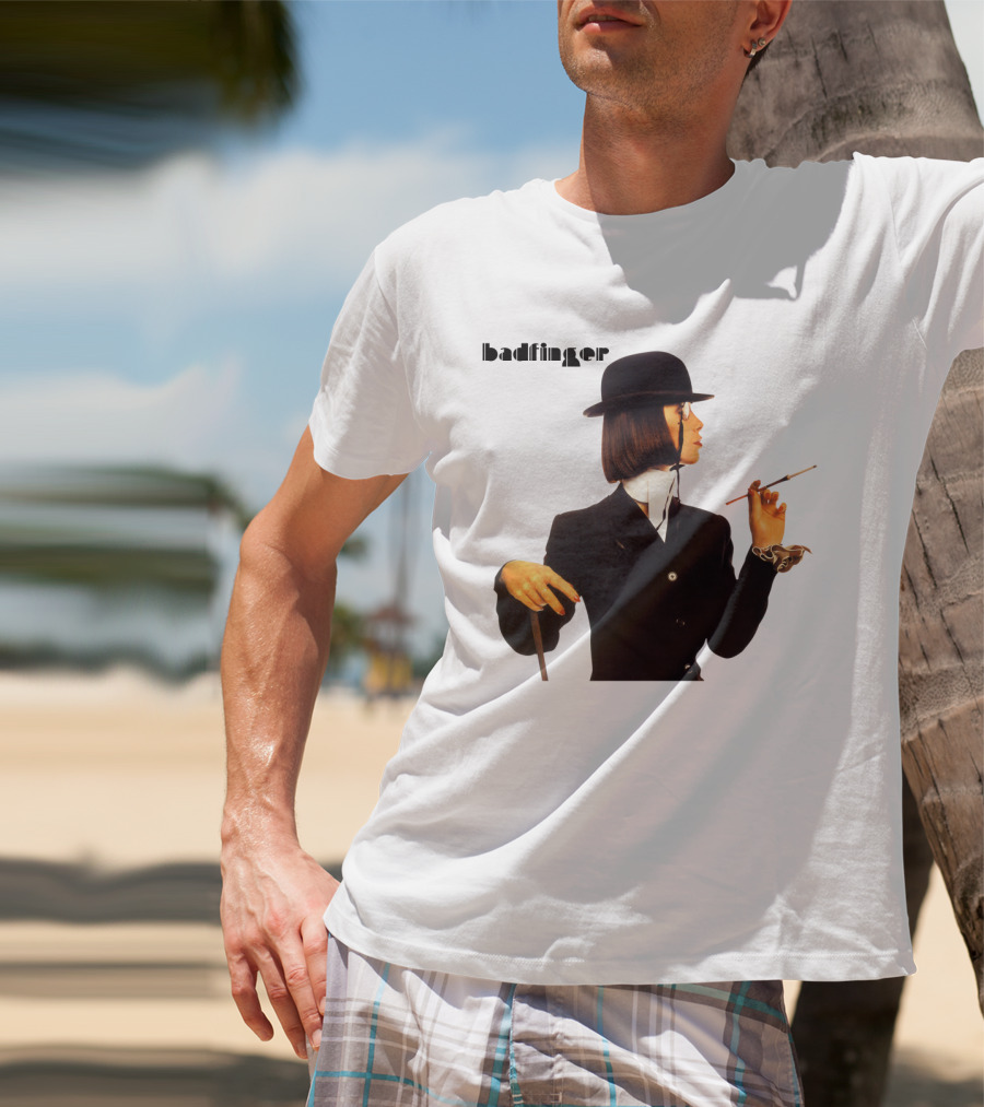 Badfinger Bowler Hat And Cigarette Holder Woman T-Shirt
