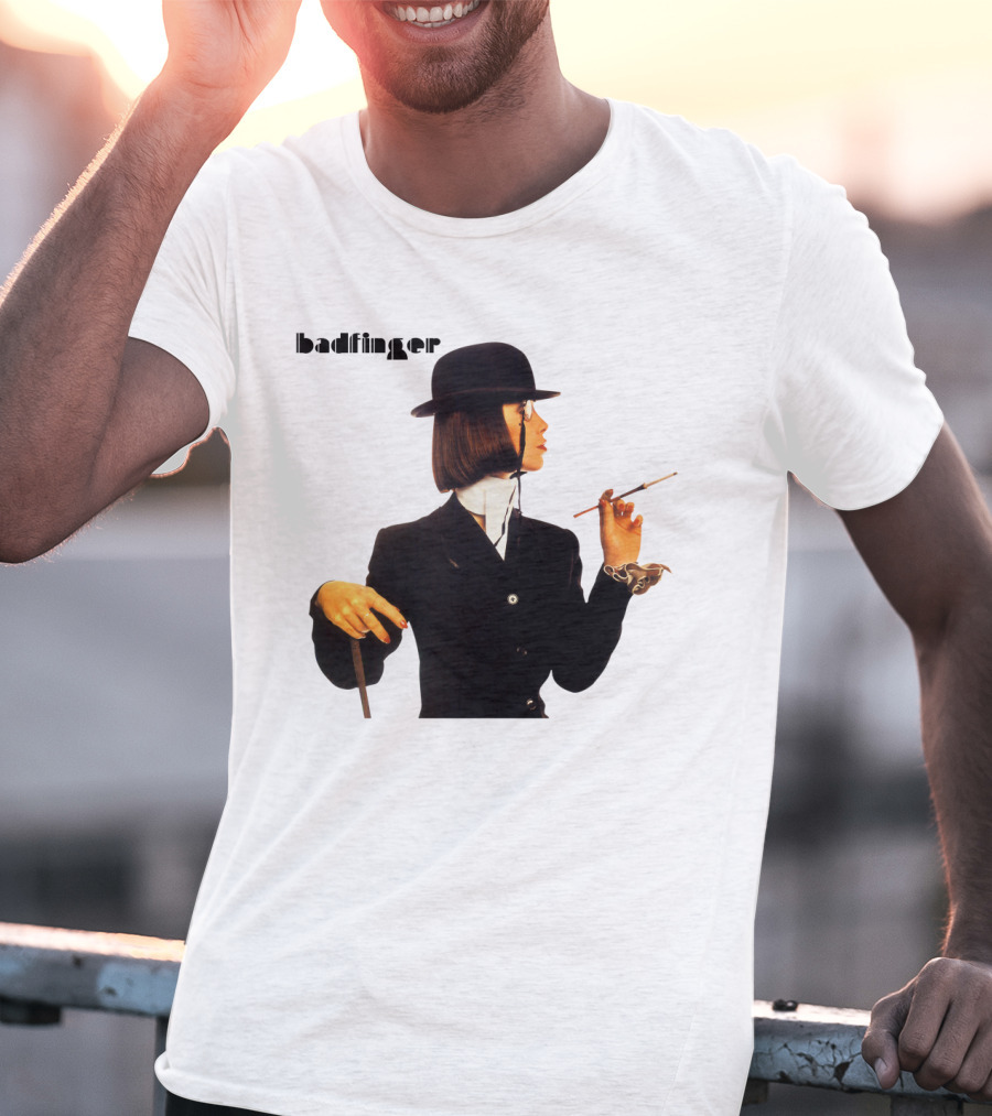 Badfinger Bowler Hat And Cigarette Holder Woman T-Shirt
