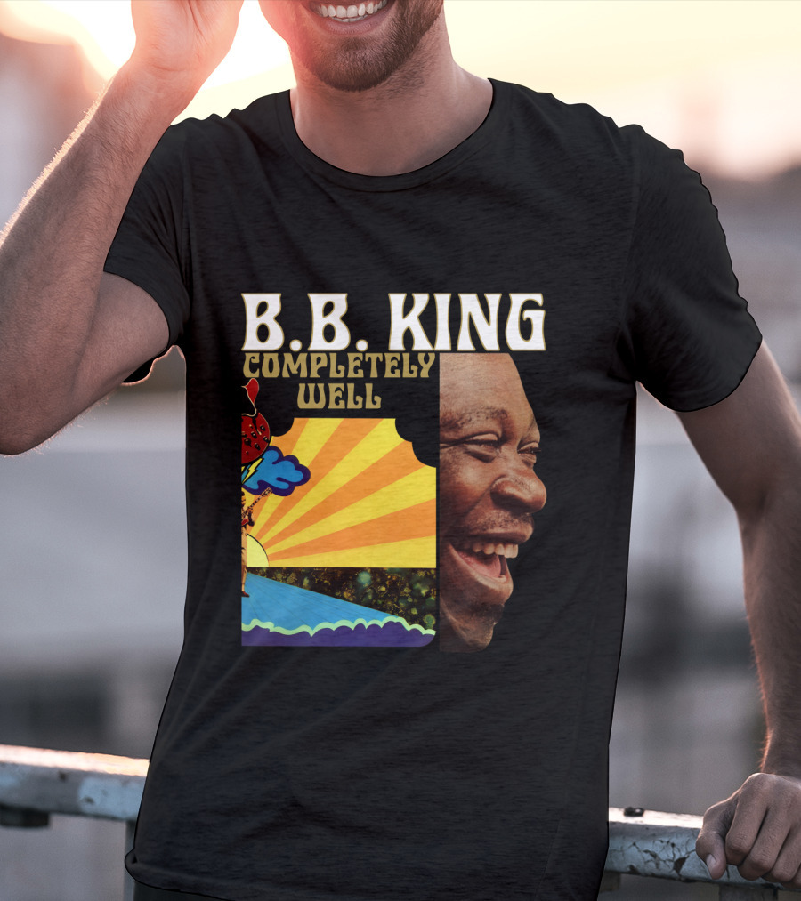 B.B. King Completely Well Vibrant Illustration With Smiling Face T-Shirt