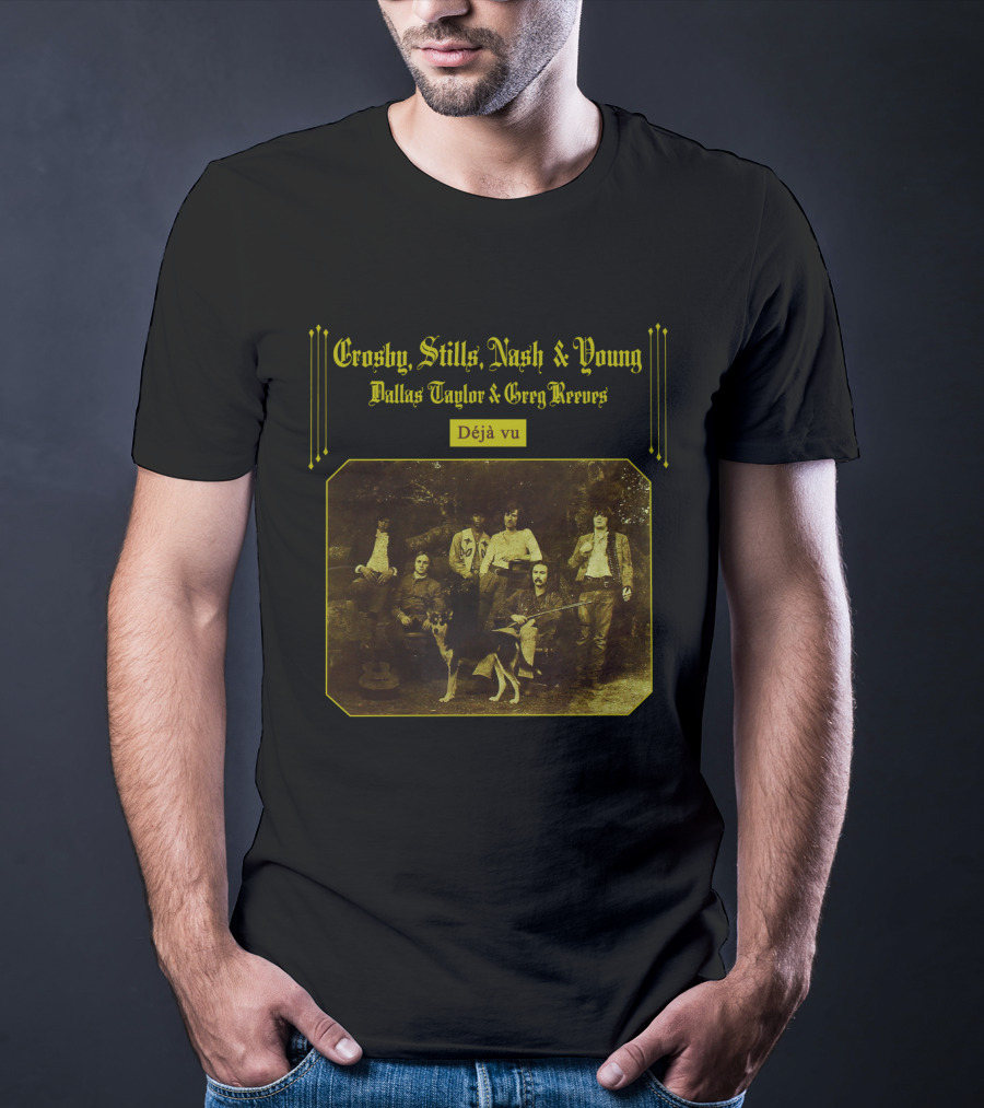 Crosby, Stills, Nash And Young Dallas Taylor And Greg Reeves Déjà Vu T-Shirt