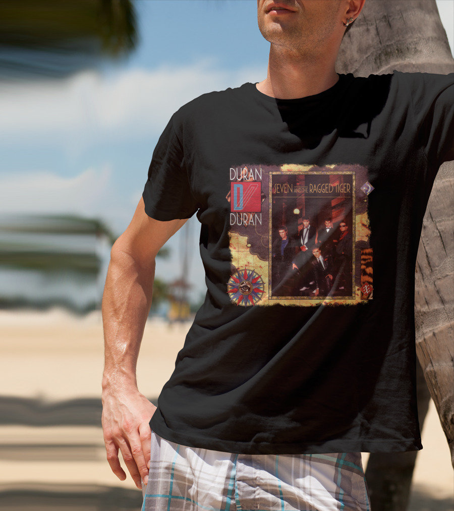 Duran Duran Seven And The Ragged Tiger Vintage Album Cover Art T-Shirt