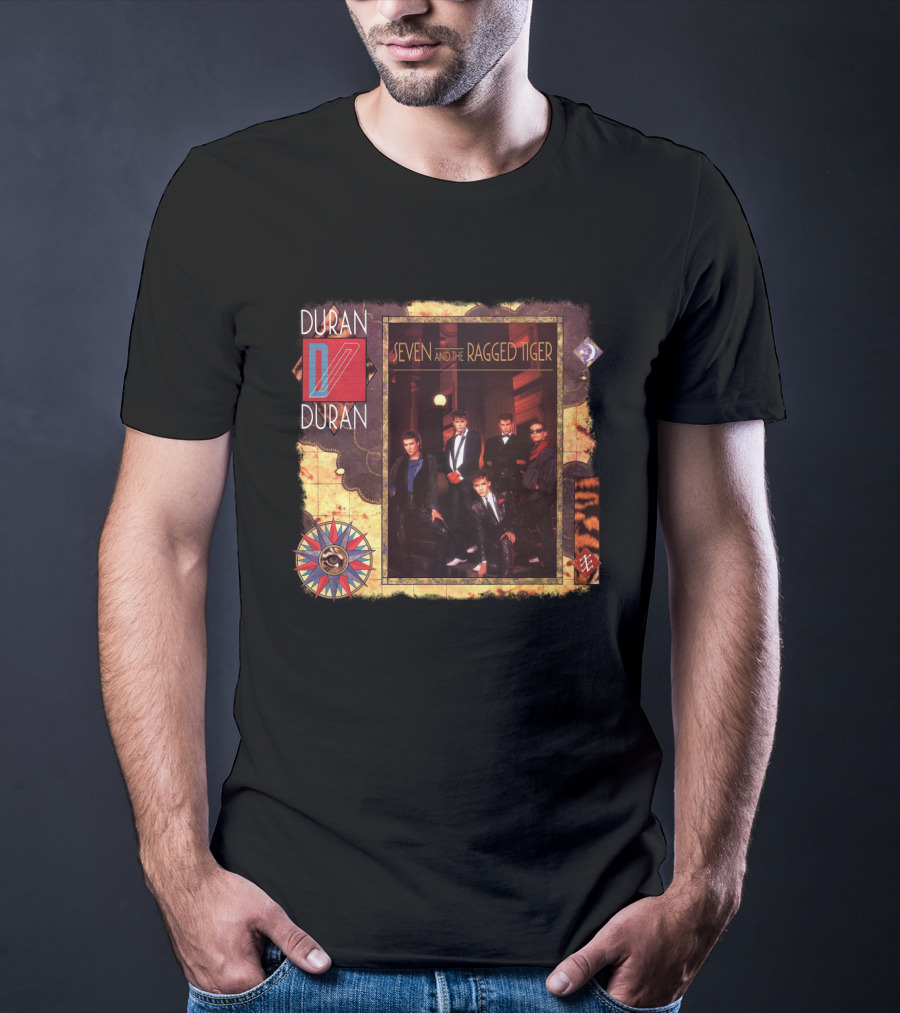 Duran Duran Seven And The Ragged Tiger Vintage Album Cover Art T-Shirt