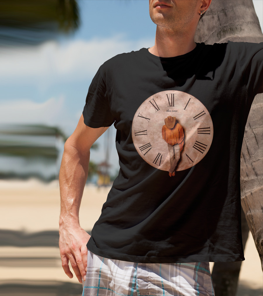 DYK 07 This Time Cowboy Clock Roman Numerals T-Shirt