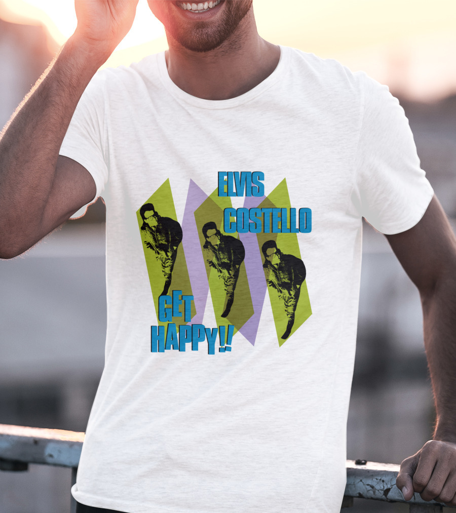 Elvis Costello Get Happy EVCTL 10 Be T-Shirt