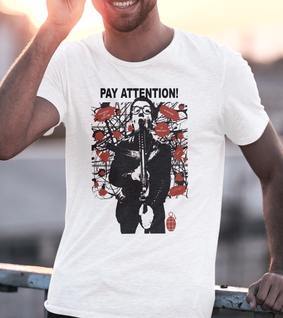 Pay Attention EVCTL 15 Amplified Warnings Get Angry New Frenzy T-Shirt