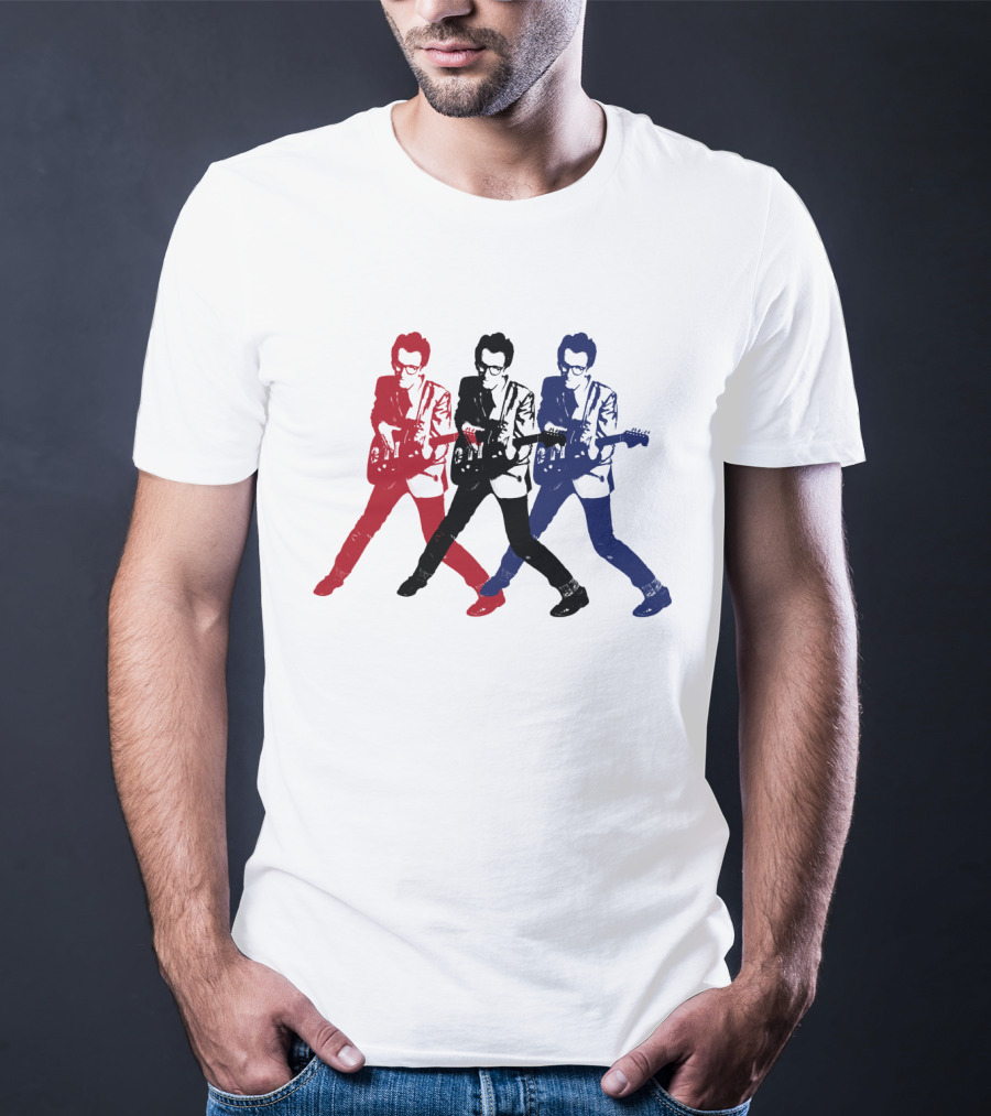 Evctl 19 Red Blue White Rock Trio T-Shirt