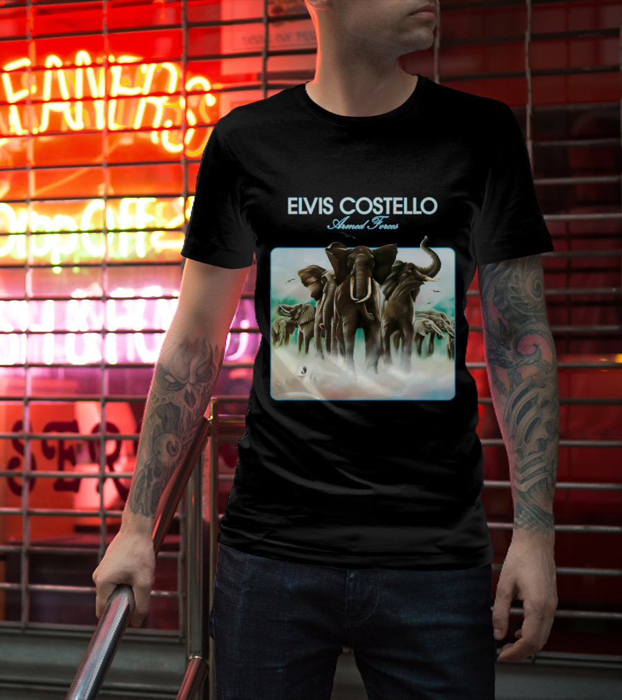 Elvis Costello Armed Forces Elephant T-Shirt