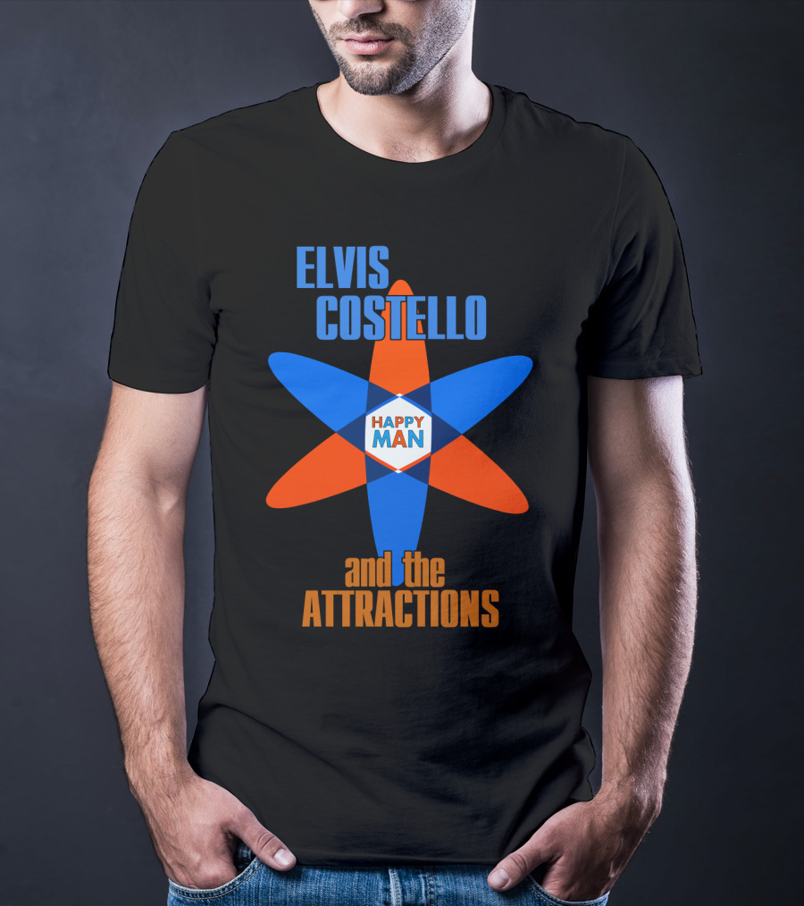 Elvis Costello And The Attractions Happy Man T-Shirt