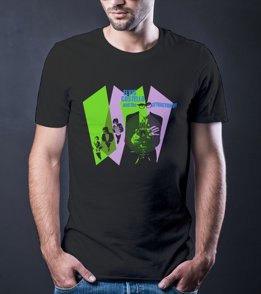 Elvis Costello And The Attractions Camera T-Shirt