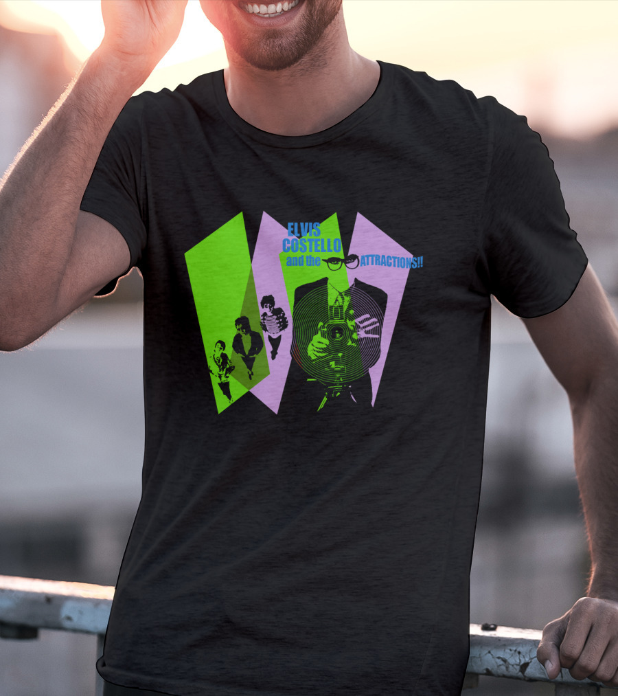 Elvis Costello And The Attractions Camera T-Shirt
