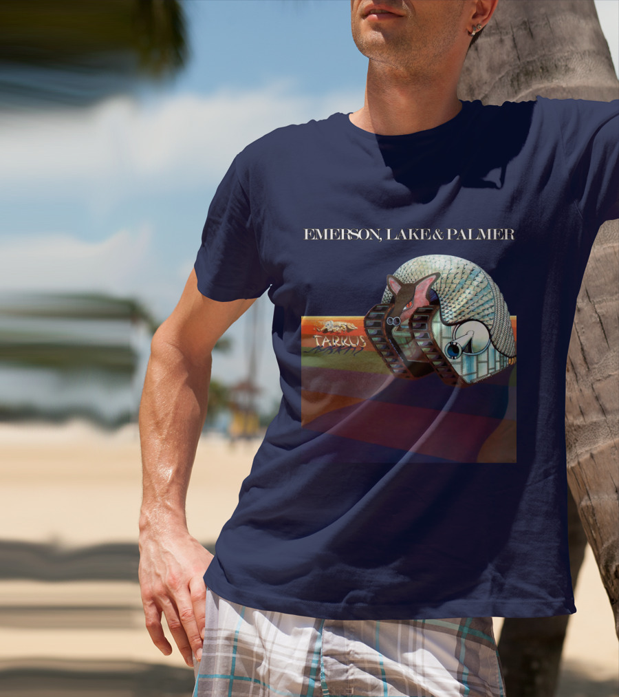 Emerson, Lake And Palmer Tarkus 12 Album Cover T-Shirt