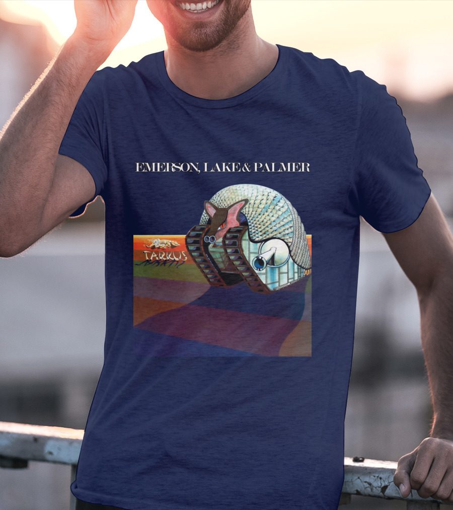 Emerson, Lake And Palmer Tarkus 12 Album Cover T-Shirt