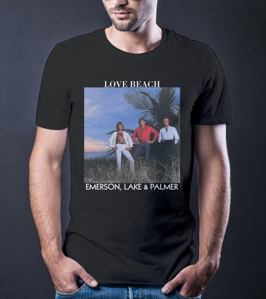 Love Beach Emerson Lake And Palmer Album Cover T-Shirt