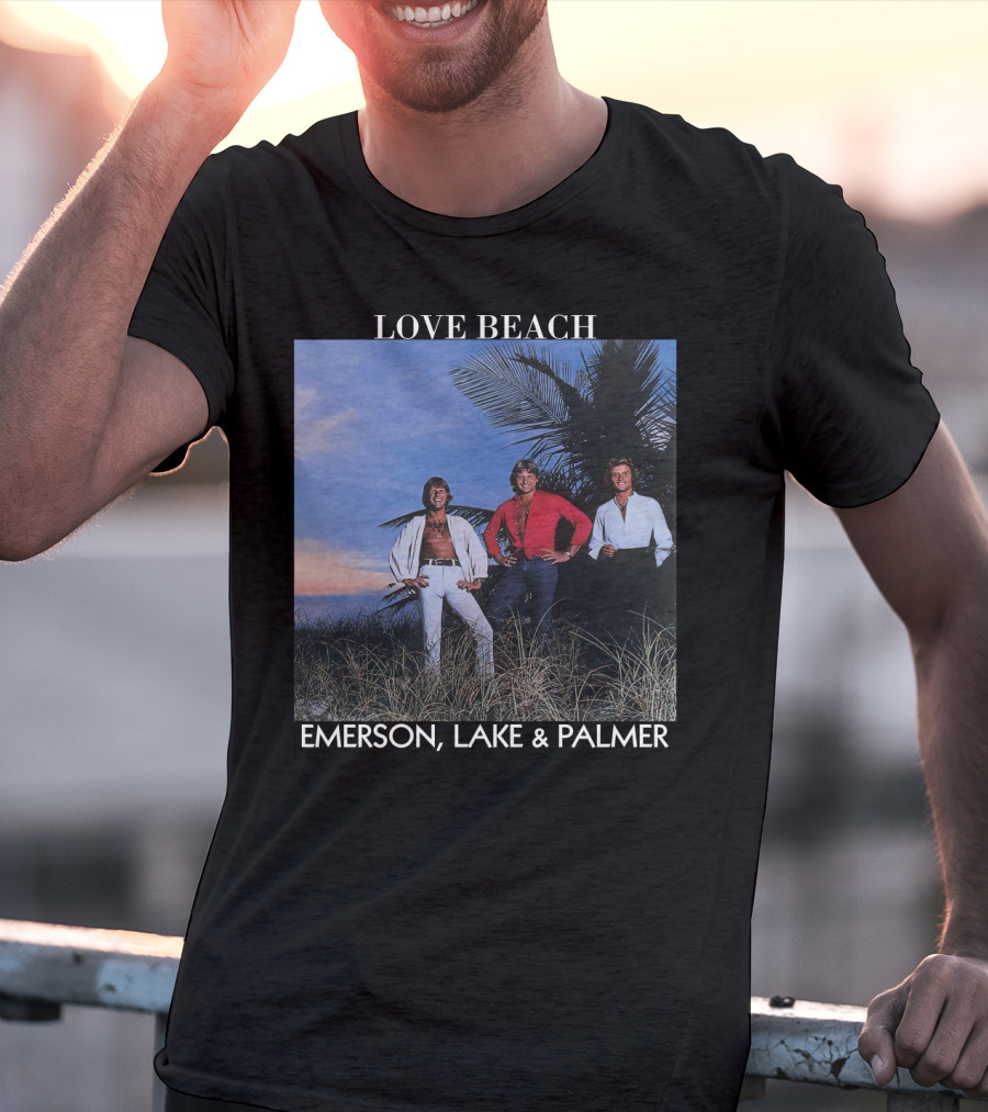 Love Beach Emerson Lake And Palmer Album Cover T-Shirt