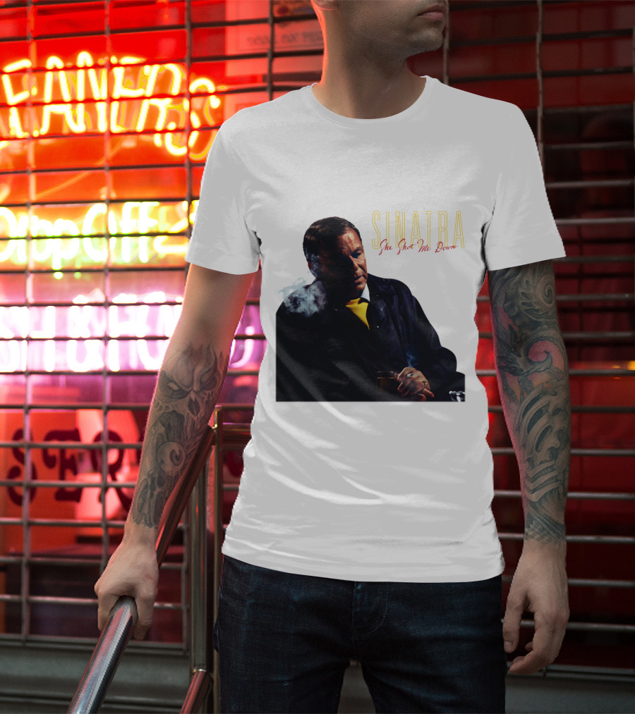 SINATRA She Shot Me Down Smoking Jacket T-Shirt