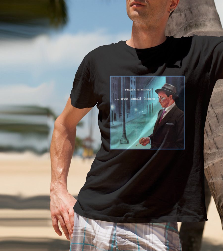 Frank Sinatra In The Wee Small Hours Classic Album Cover Smoking Night Scene T-Shirt
