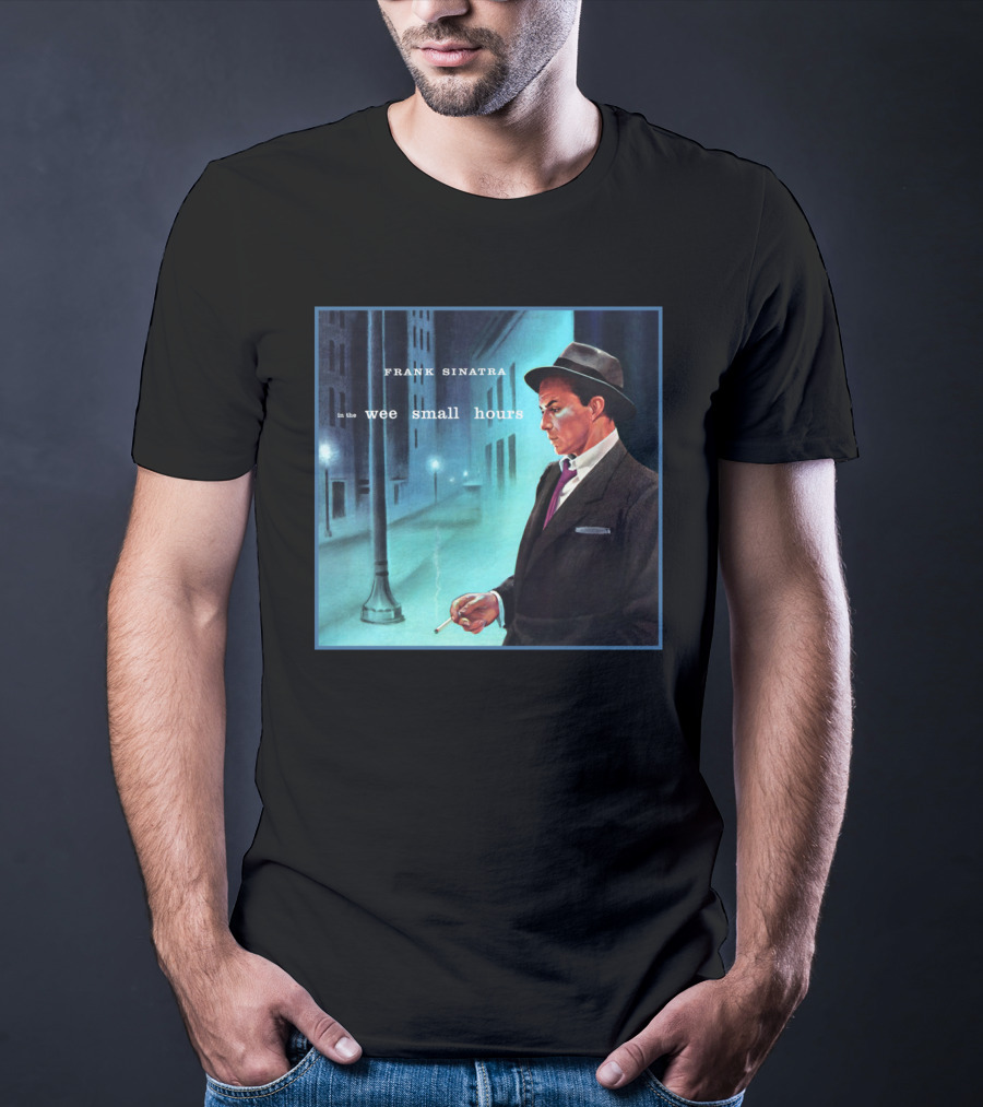 Frank Sinatra In The Wee Small Hours Classic Album Cover Smoking Night Scene T-Shirt