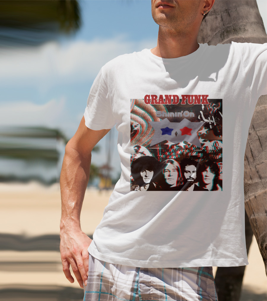 Grand Funk Shinin' On Album Cover Collage 04 T-Shirt