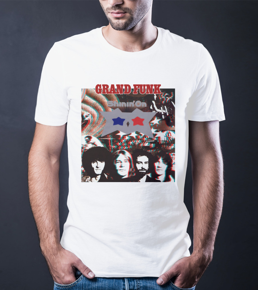 Grand Funk Shinin' On Album Cover Collage 04 T-Shirt