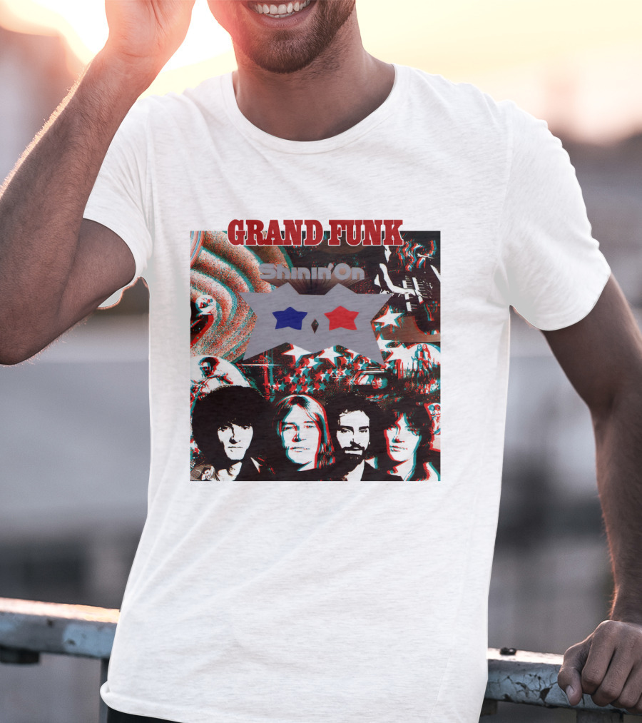 Grand Funk Shinin' On Album Cover Collage 04 T-Shirt