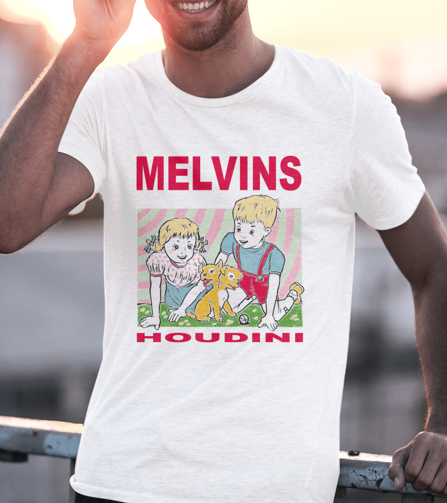 Melvins Houdini Twins With Puppies T-Shirt