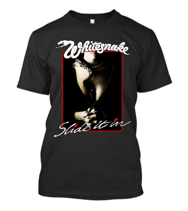 Whitesnake Slide It In Album Cover Artwork Featuring Snake And Woman T-Shirt