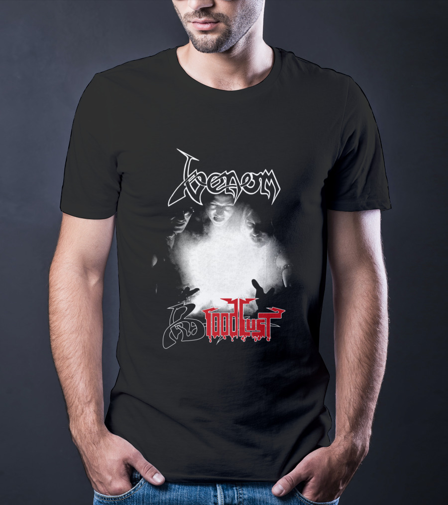 Venom 06 Bloodlust Band Logo Monochrome Trio T-Shirt